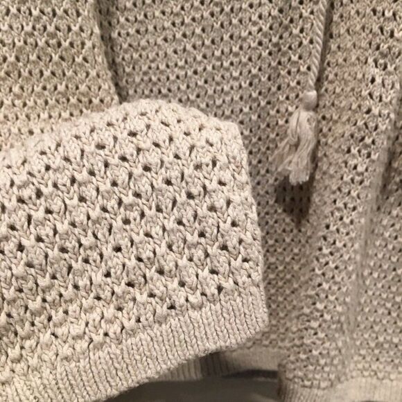 J Jill pullover long sleeve top sweater crochet S - Picture 2 of 5